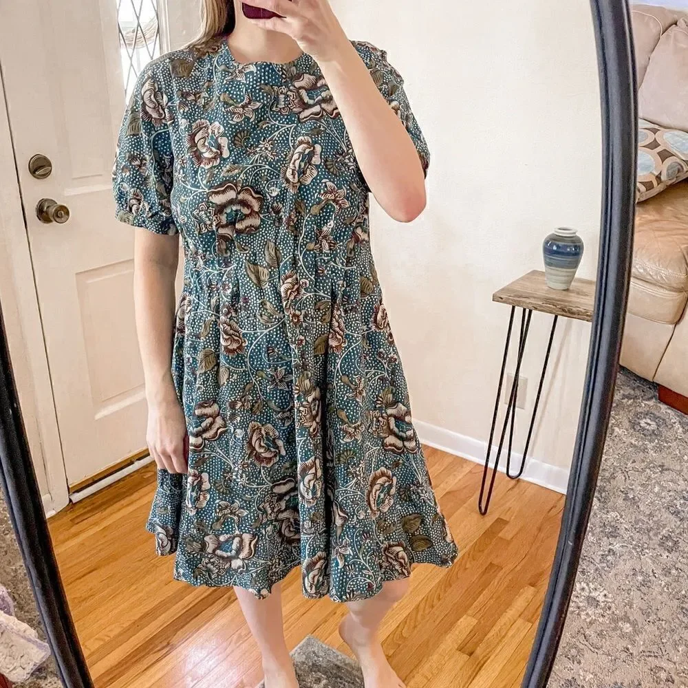Peruvian Connection Calico Rose Mini Dress